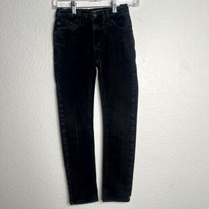 Levi's 510 Skinny Jeans Womens 25x26 Black Denim Cotton Stretch Dark Wash Casual